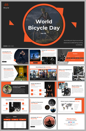 World Bicycle Day PowerPoint and Google Slides Themes