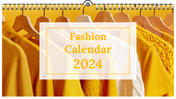 Fashion Calendar 2024 PPT And Google Slides Themes