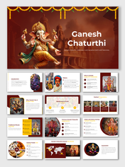 Ganesh Chaturthi PPT, Google Slides, And Canva Templates