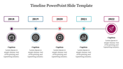 Simple Timeline PowerPoint Slide Template presentation