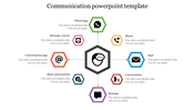 Affordable Communication PowerPoint Template With Icons