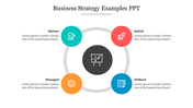 Circle Designed Business Strategy Examples PPT Presentation