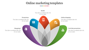 Customized Online Marketing Templates In Flower Model