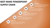  Supply Chain PowerPoint Template Using Diamond Shape	