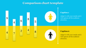 Amazing Comparison Chart Template PowerPoint-Two Node