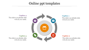 Editable Online PPT Templates With Circular Loop Design	