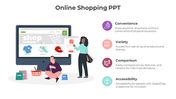 Amazing Online Shopping PPT Template And Google Slides