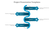 Best Project PPT Presentation Template - Blue Theme