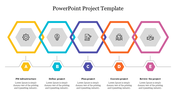 Creative Project PowerPoint Template - Five icons