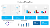 Editable Business Finance Dashboard PowerPoint Template