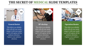 Three levels Medical Slide Templates for Presentation