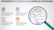 PowerPoint Magnifying Glass Template for Detailed Focus