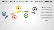 Curved Shape Business Timeline PPT and Google Slides Template