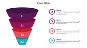 Attractive Cone Slide Template and Google Slides Themes