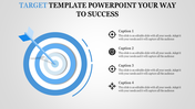 Target template PowerPoint Graphic For Presentation slides