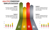 Analytics PowerPoint Template with Four Arrows