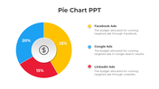 Multicolored Pie Chart PPT Template for Data Breakdown