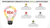 powerpoint presentation ideas - gear wheel bulb model