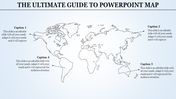 PowerPoint World Map Templates for Geographic Data