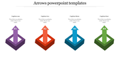 Four Noded Arrow PowerPoint Template and Google Slides