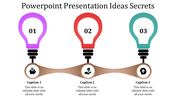 Three noded PowerPoint presentation ideas template