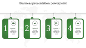 Business PowerPoint Template and Google Slides - Green