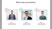 Use Our Team PPT Presentation With Three Node Design