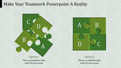 Puzzle Teamwork PowerPoint Template and Google Slides