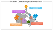 Fully Customizable Canada Map PowerPoint and Google Slides