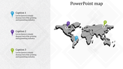 Best PowerPoint Map Template With Location Marks