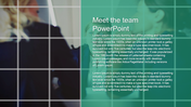 Meet The Team PowerPoint Template PPT With One Node