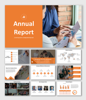 Attractive Annual Report PPT And Google Slides Themes