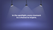  Predesigned Spotlight Background PPT And Google Slides