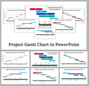 Project Gantt chart PowerPoint And Google Slides Templates