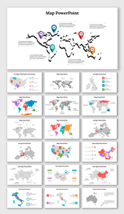 Creative Map PPT Presentation And Google Slides Templates