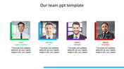 Modern our team ppt template