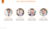 Simple Our Team PowerPoint Template For Presentation