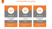 Effective Pricing Slide Template Presentation-Three Node