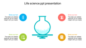 Stunning Life Science PPT Presentation Template-Four Node