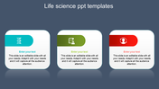 Awesome Life Science PPT Template Slide Design-3 Node