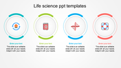 Best Life Science PPT Templates Slide With Four Node