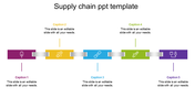 Editable Supply Chain PPT Template Presentation-Five node