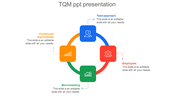 Affordable TQM PPT Presentation Slides With Four Node