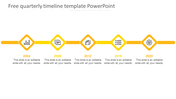 Get Free Quarterly Timeline Template PowerPoint Model