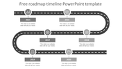 Creative Roadmap Timeline PowerPoint Template Presentation