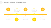 Make A Timeline For PowerPoint With Five Node