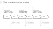 Attractive Office PowerPoint Timeline Template Model