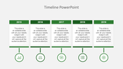 Timeline PowerPoint Template Presentation-Five Node