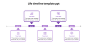 Informative Life Timeline Template PPT Presentation Diagram