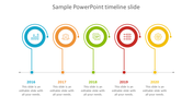 Stunning Sample PowerPoint Timeline Slide Design